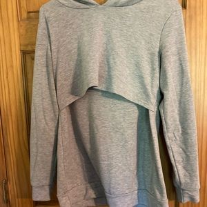 Gray nursing hoodie
